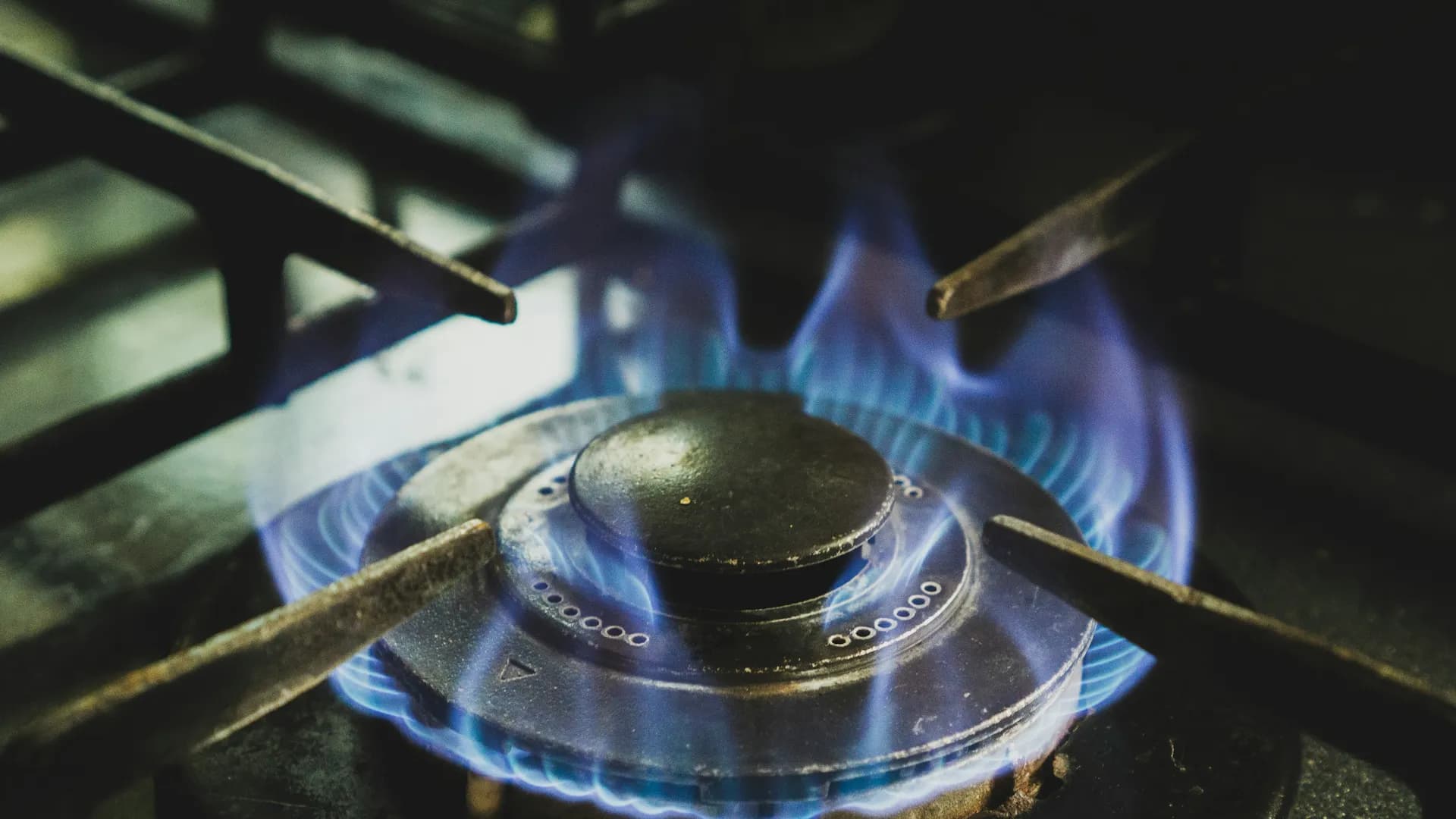 Gas soundness test being carried out on a commercial kitchen line